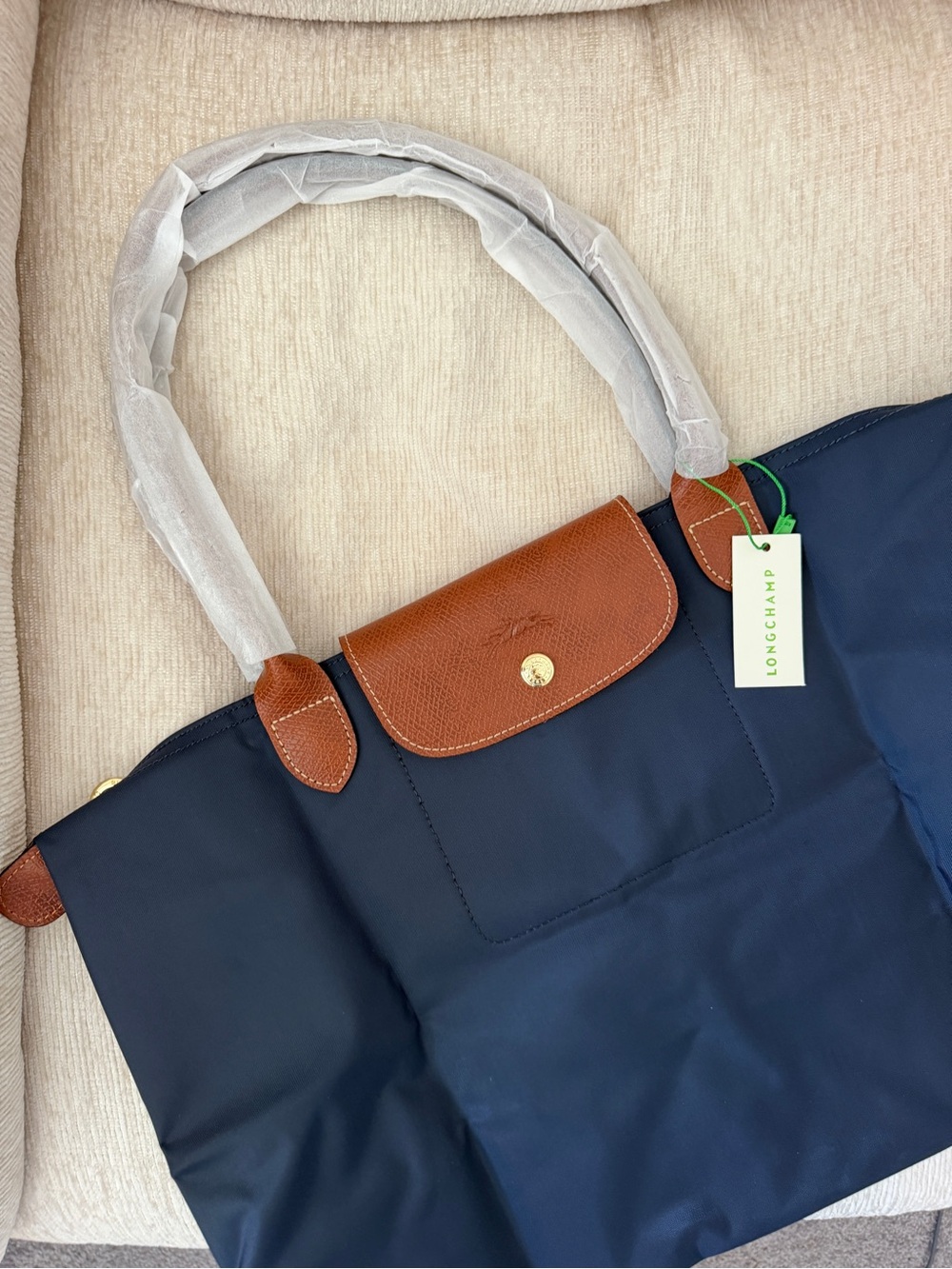 Longchamp Navy Tote Bag Large - Picture 4 of 6